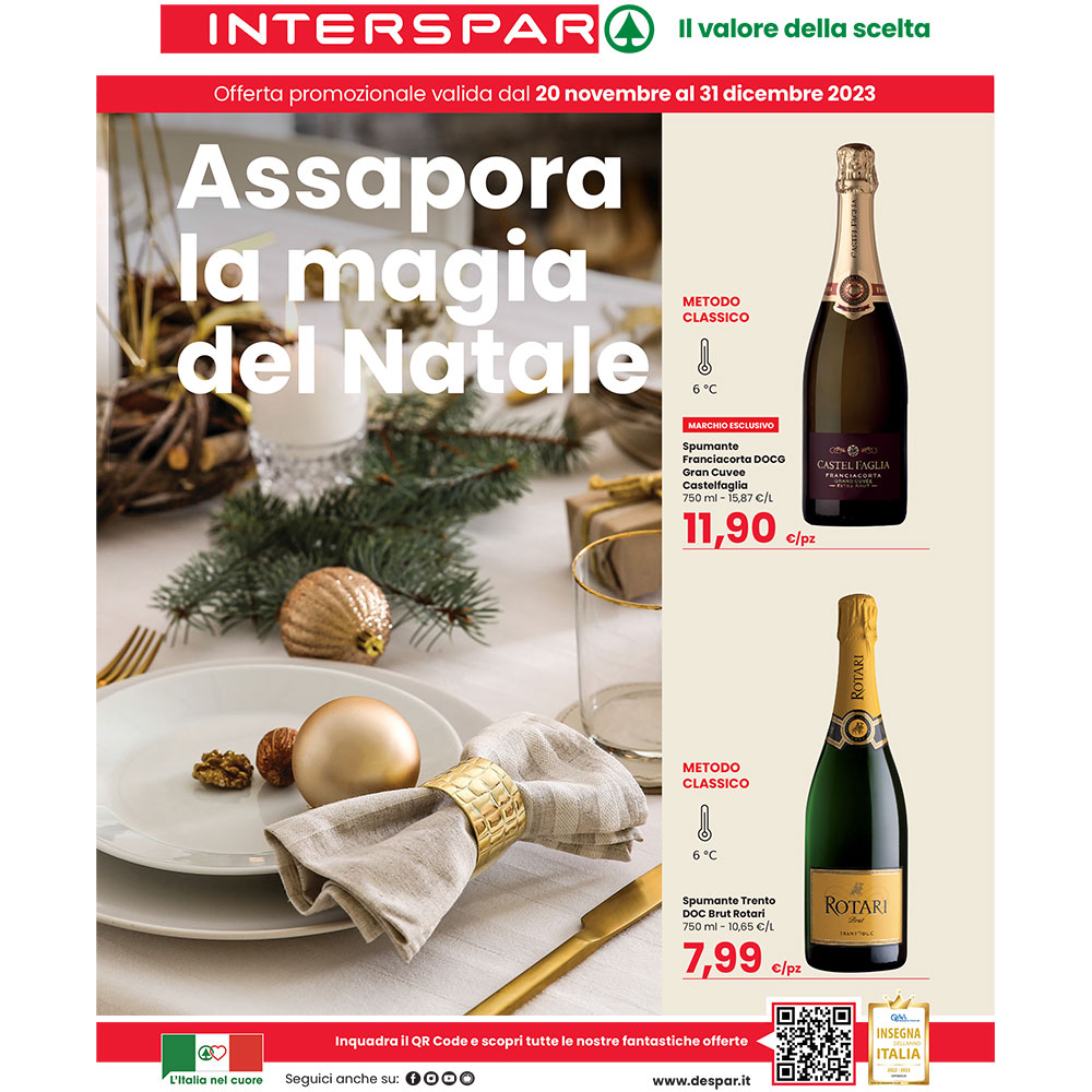Offerta Interspar - Assapora la magia del Natale - Valida dal 20 novembre al 31 dicembre 2023.